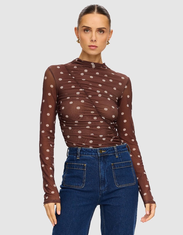 KIVARI - Edie Mesh Top