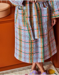 Mosey Me - Confetti Plaid Quilted Robe