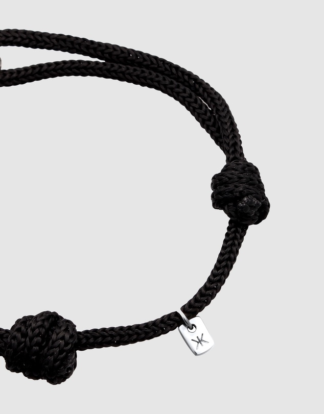 Kuzzoi - ICONIC EXCLUSIVE - Nylon Bracelet with Sterling Silver Details