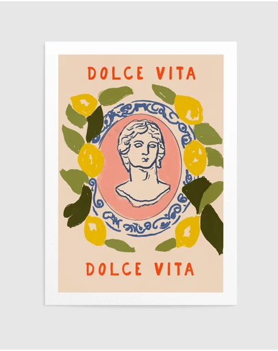 Olive et Oriel - Dolce Vita by Treechild Art Print