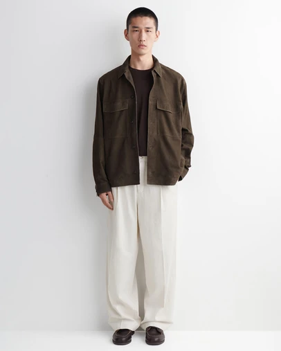 COS - Pleated Relaxed-Fit Wide-Leg Denim Trousers