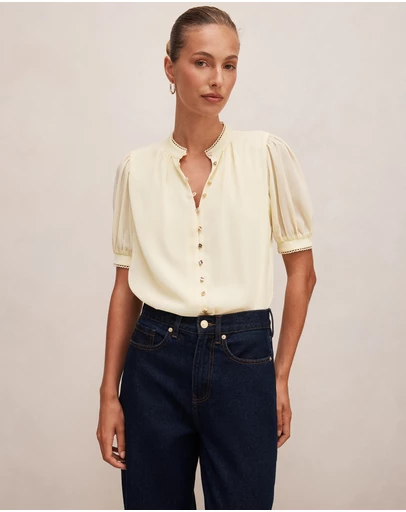 Forever New - Leighton Short Sleeves Blouse