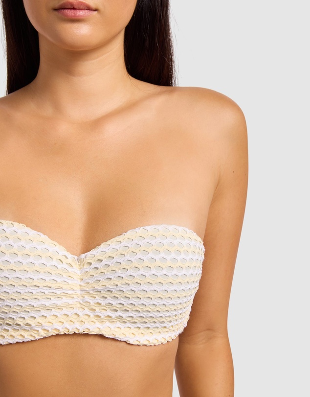 Seafolly - Mesh Effect Bustier Bandeau Bikini Top