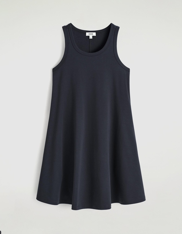 COS - Cotton-Jersey Mini Swing Dress