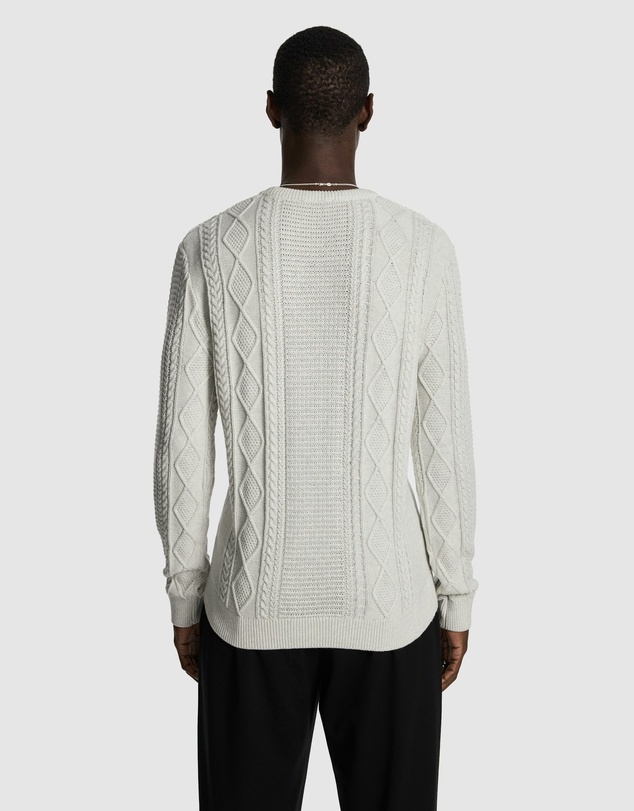 yd. - Jamie Cable Crew Knit Jumper