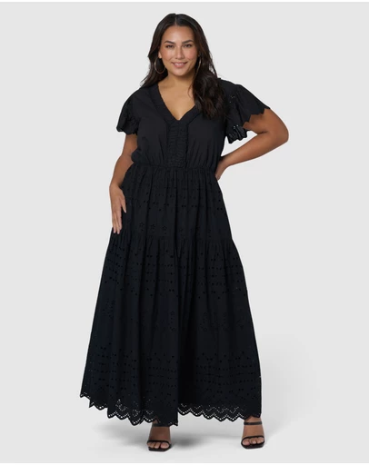 Indigo Tonic - Allegra Broderie Maxi Dress