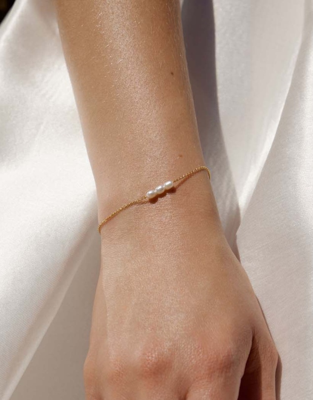 SAINT VALENTINE - Mini Pearl Bracelet - Gold