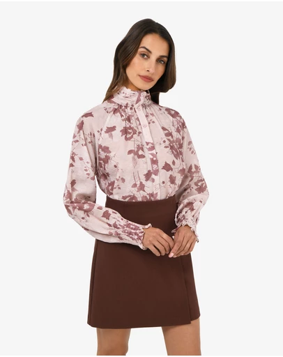 Forcast - Lesley High Neck Floral Blouse