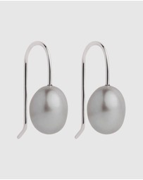 Najo - Isla Silver Pearl (Grey) Earring