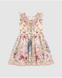 Camilla - Jersey and Woven Mini Dress With Frill - Kids-Teens