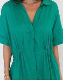 ALEXANDRA - Makila Dress Emerald