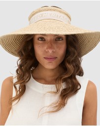 Seed Heritage - Wide Brim Raffia Visor