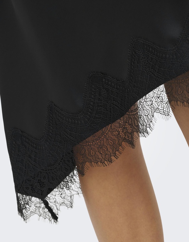 ONLY - Faraya Satin Lace Skirt