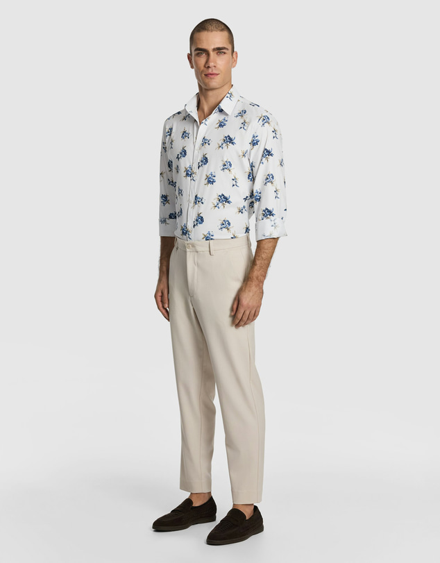 yd. - Caspian Slim Floral Shirt