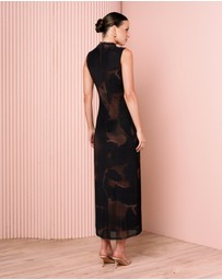 Azzurielle - Isolte Wrap Front Maxi Dress