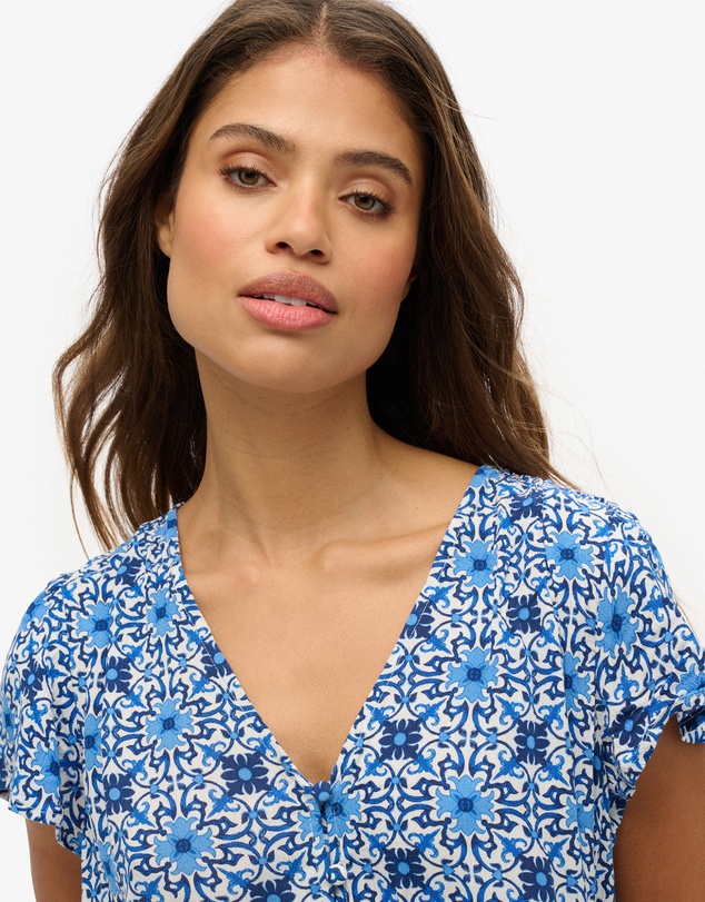 Superdry - Short Sleeve Printed Playsuit