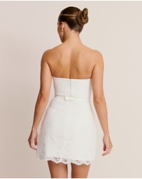 Six Stories - Lace Bandeau Corset Mini Dress