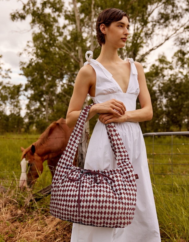 The Somewhere Co - Royal Match Quilted Shoulder Bag