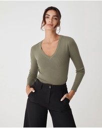 Forcast - Vicky V-Neck Knit
