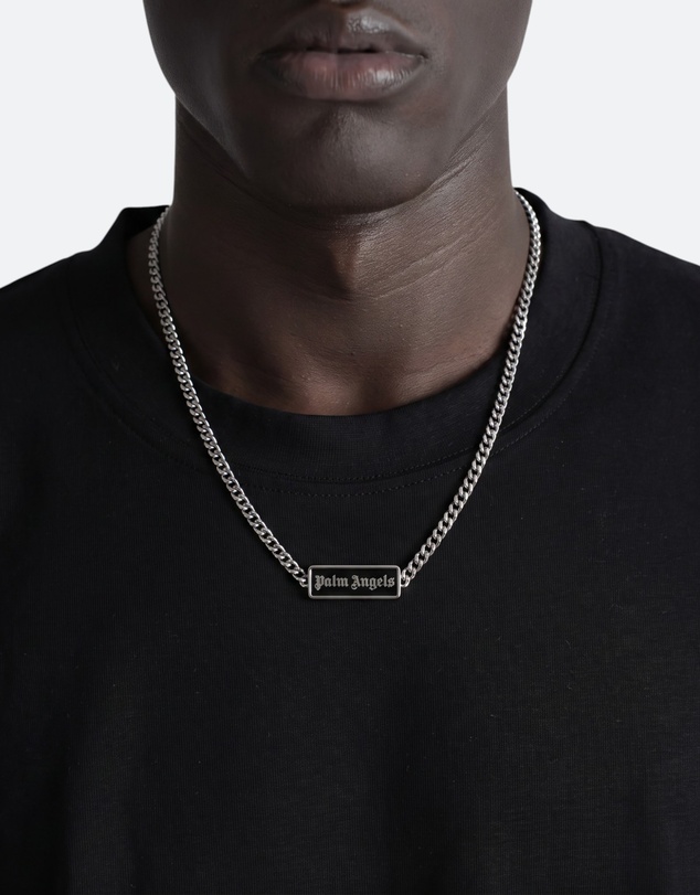 Palm Angels - Martino SS Plaque Chain Necklace