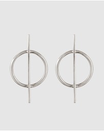 Kuzzoi - ICONIC EXCLUSIVE - Earrings Male Stud Circle 925 Sterling Silver