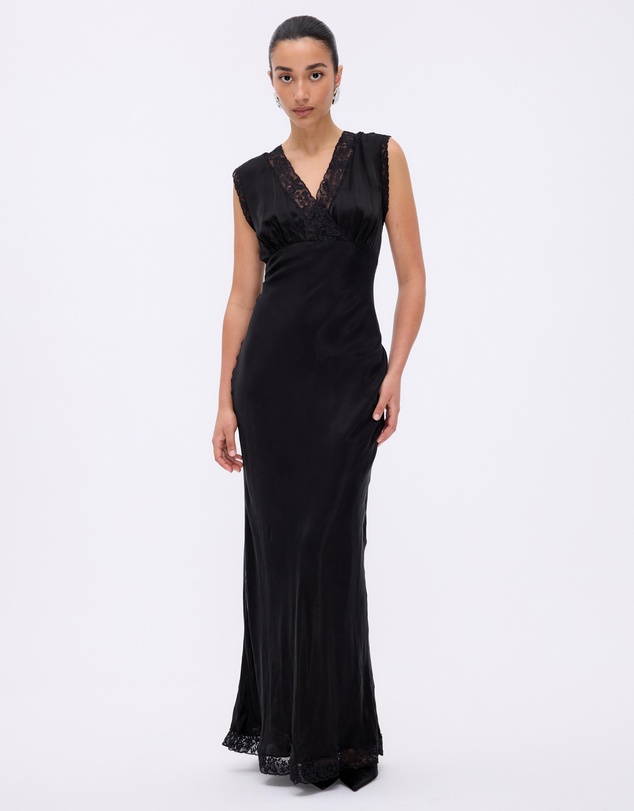 Minima Esenciales - Rosalie Lace Detail Midi Dress
