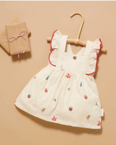 Purebaby - Christmas Dress -Kids-Babies