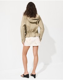 M.N.G - Floral Embroidery Skirt