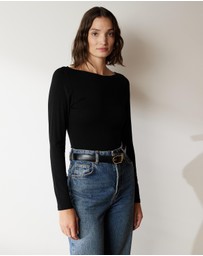 Atmos&Here - Boat Neck Bamboo Top
