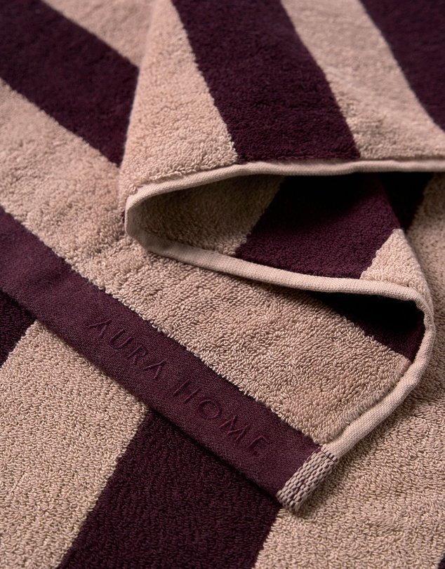 Aura Home - Riviera Stripe Bath Towel