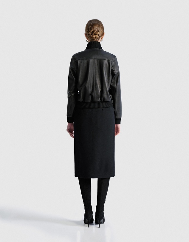 IDA+S - Isolde Leather Bomber Jacket