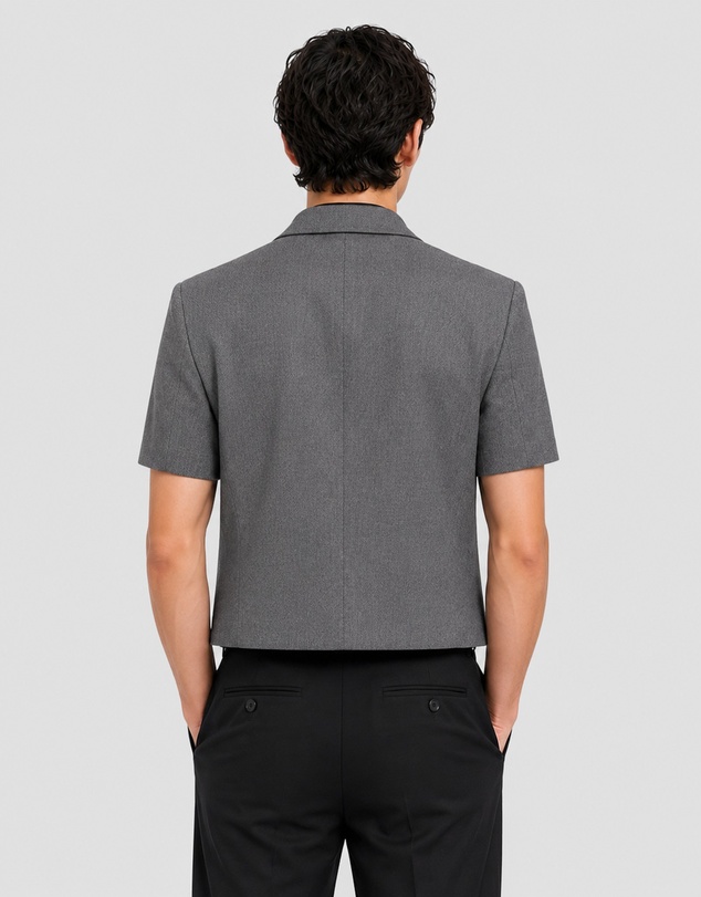 Justin Cassin - Javier Short Sleeve Crop Blazer