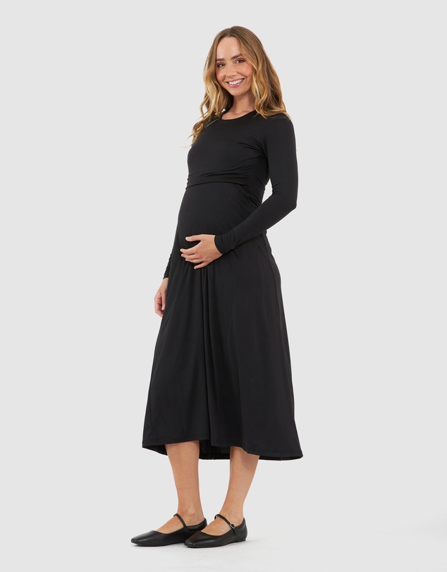 Ripe Maternity - Luxe Knit A-Line Nursing Dress