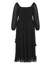 City Chic - Plus size Shayla Long Sleeve Maxi Dress - black