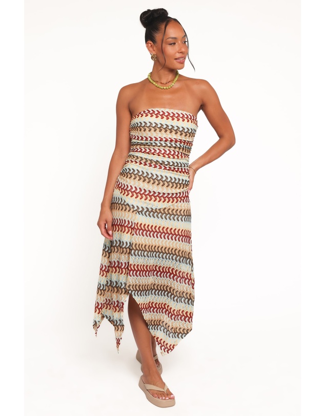 Petal & Pup - Navia Midi Dress - Multi Stripe