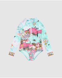 Camilla - Long Sleeve Zip Front Paddlesuit - Kids-Teens