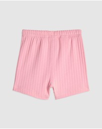 adidas Originals - Regular Wide Rib Shorts and T-Shirt Set - Babies-Kids