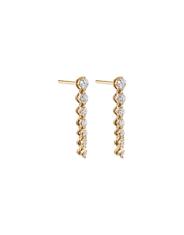 Michael Hill - Drop Earrings with 0.50 Carat TW of Diamonds in 18kt Yellow Gold