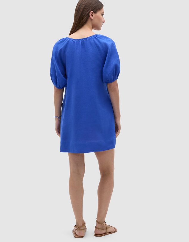 Seed Heritage - Linen Tie Neck Mini Dress