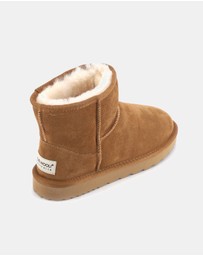 AusWooli Ugg Boots - Bondi Sheepskin Signature Short Ankle Boots