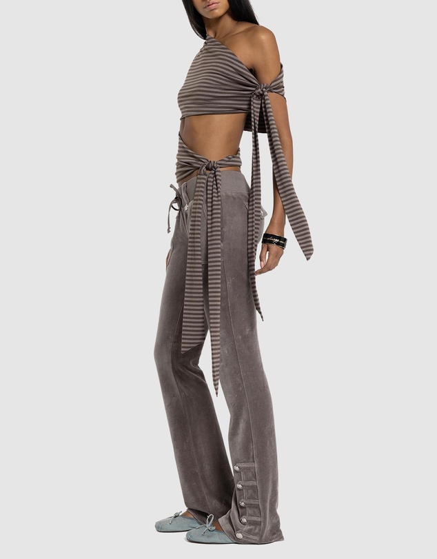 Jaded London - Stripe Mena Top