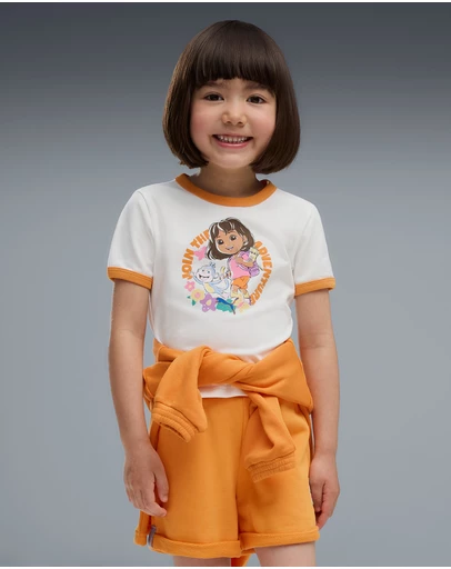 Puma - x DORA THE EXPLORER Slim Ringer Tee - Girls