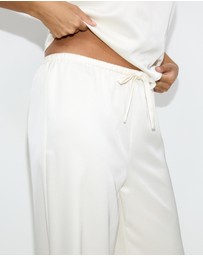 Dazie - Golden Hour Satin Drawstring Pants