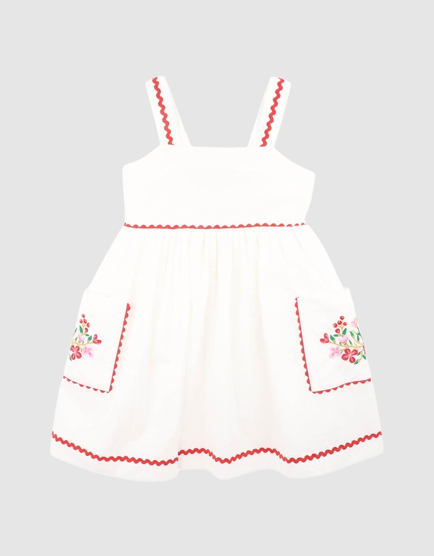Bebe by Minihaha - Festive Ric Rac Pocket Dress - Kids