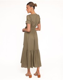 Petal & Pup - Leontine Midi Dress - Olive