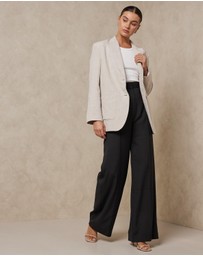 AERE - Oversized Linen Blazer