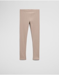 Country Road - Organically Grown Cotton Blend Solid Rib Legging