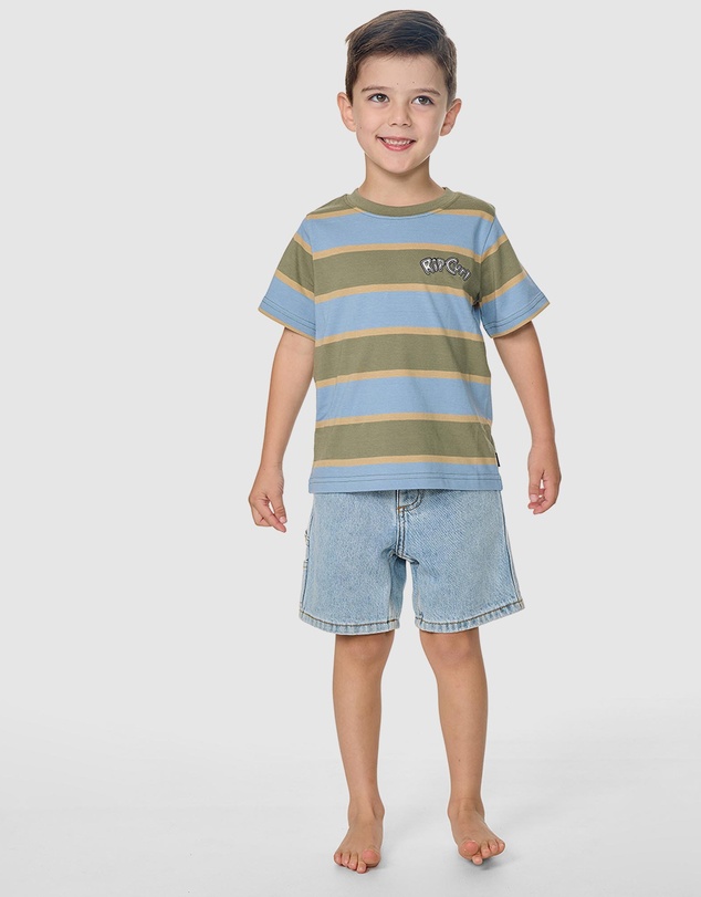 Rip Curl - Ride The Wave Stripe Tee - Babies-Kids
