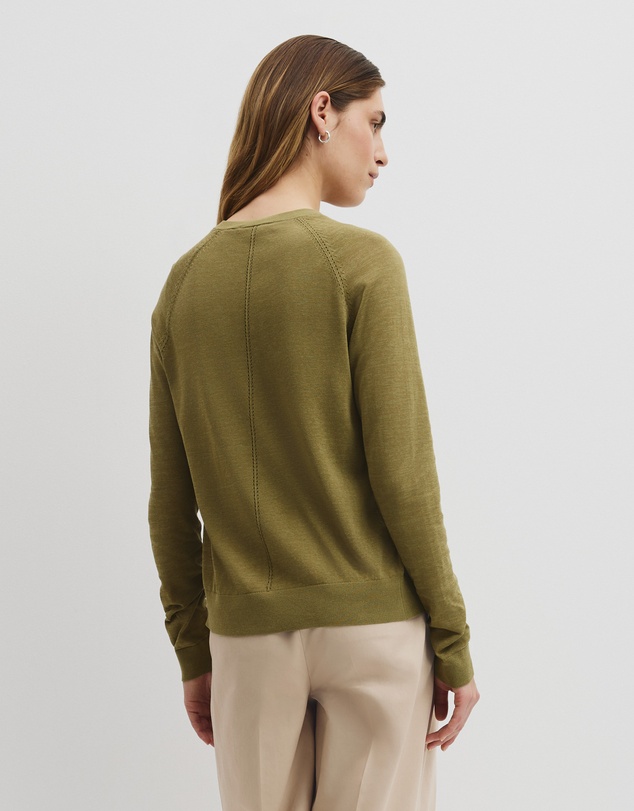 Country Road - Pointelle Detail Cardigan
