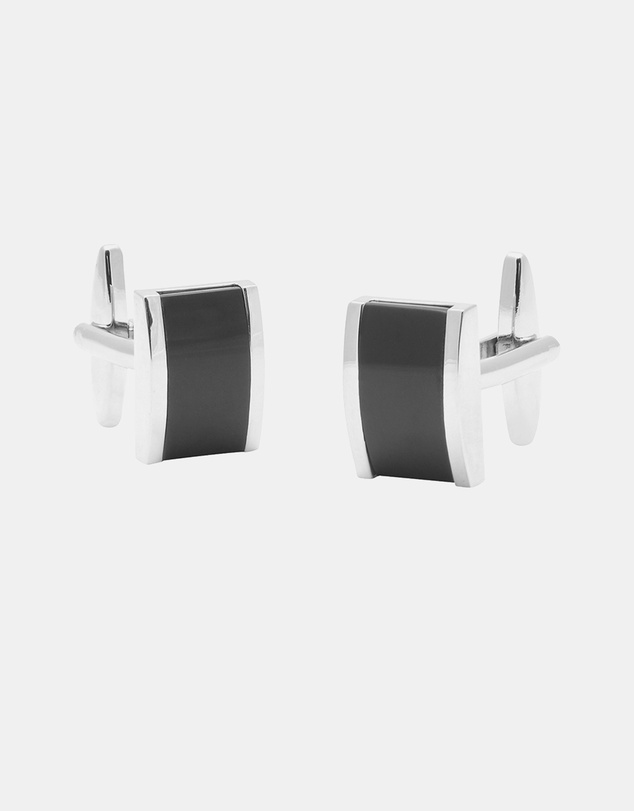 Buckle - Rectangle Onyx Cufflinks